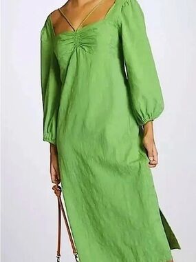 Maeve Low Back Green Midi Dress, Size 22W,  NWOT